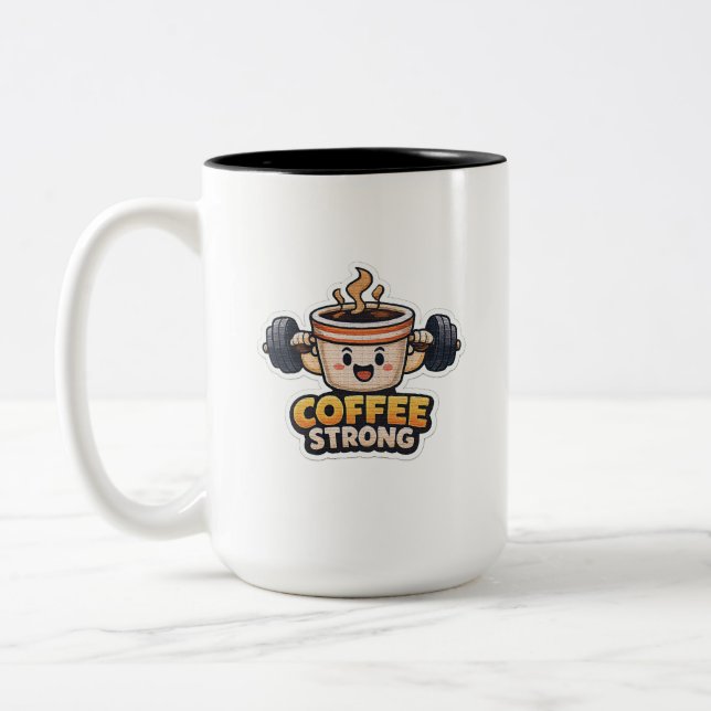 Taza Bicolor Café Fuerte (Izquierda)