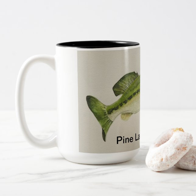Taza Bicolor Café grande, 15 oz (Con donut)