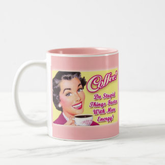Taza Bicolor ¡CAFÉ!  ¡Haga las cosas estúpidas más rápidamente