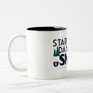 Taza Bicolor Café inspirador Mug