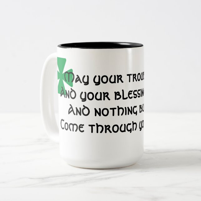 Taza Bicolor Café irlandés (Anverso izquierdo)
