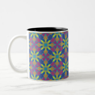 Taza Bicolor Café Kaleidoscópico Mug