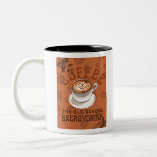 Taza Bicolor Café   La bebida energética de la vieja escuela