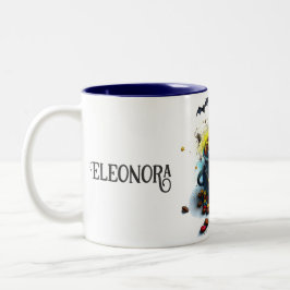 Taza Bicolor Café mágico frijol Spell Witchy Morning Potion