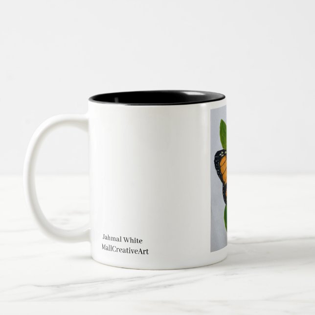 Taza Bicolor Café mariposa Mug (Izquierda)