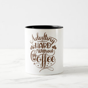 Taza Bicolor Café marrón moderno