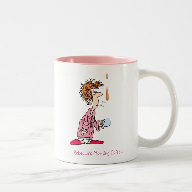 Taza Bicolor Café matutino personalizado (Derecha)