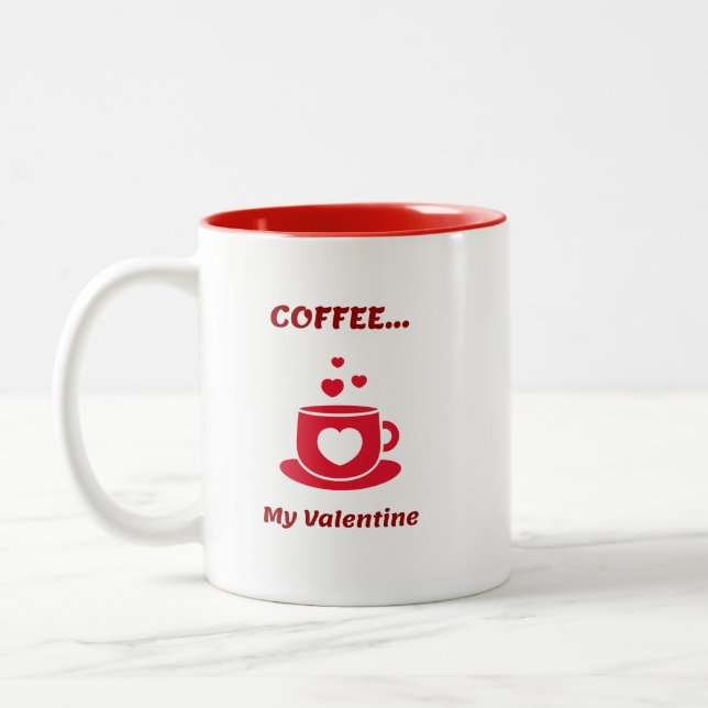 Taza Bicolor Café... Mi San Valentín (Izquierda)