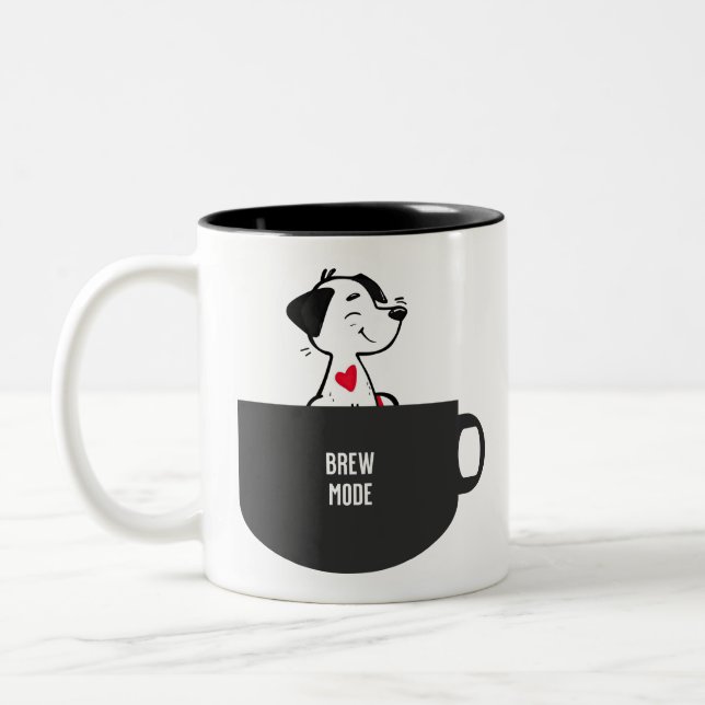 Taza Bicolor Café Modo Perro (Izquierda)