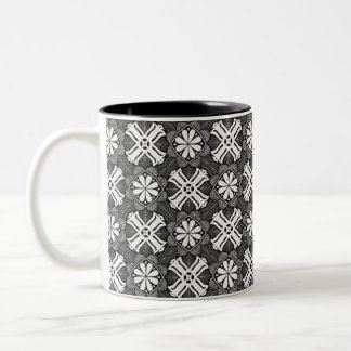 Taza Bicolor Café monocromático Kaleidoscope