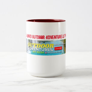 Taza Bicolor Café Mug De YouTuber Nomad Aventura Al Aire Libre
