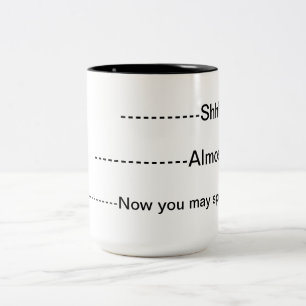 Taza Bicolor Café Mug.Do no hablarme