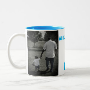 Taza Bicolor Café Mug en el Día del Padre número uno del mundo