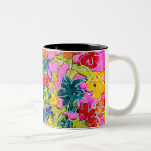 Taza Bicolor Café Mug "Me haces feliz" Lovitude