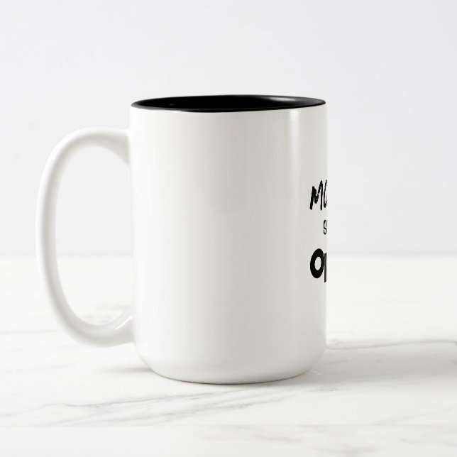 Taza Bicolor Café Mug para esos lunes (Izquierda)