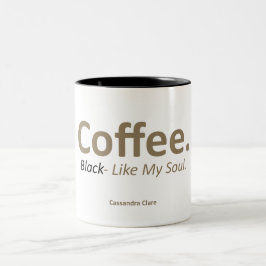 Taza Bicolor Café, negro de 11 onzas de dos tontos divertido