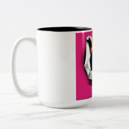 Taza Bicolor Café negro y Naranja