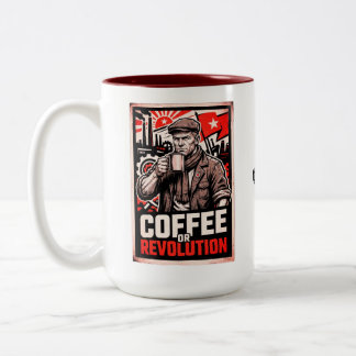 Taza Bicolor Café o Revolución