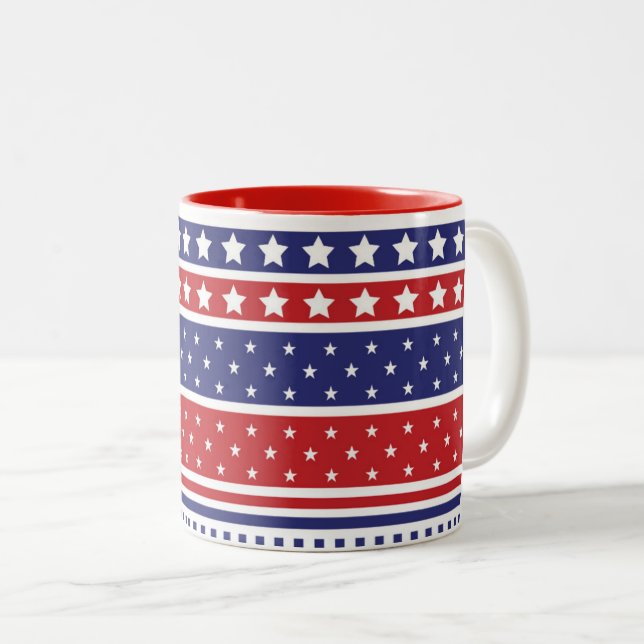 Taza Bicolor Café Patriótico Mug (Anverso derecho)