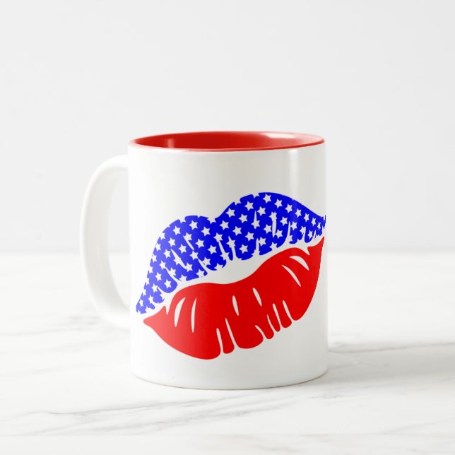 Taza Bicolor Café Patriótico Mug (Anverso izquierdo)
