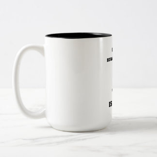 Taza Bicolor Café porque el asesinato es un café falso Mug