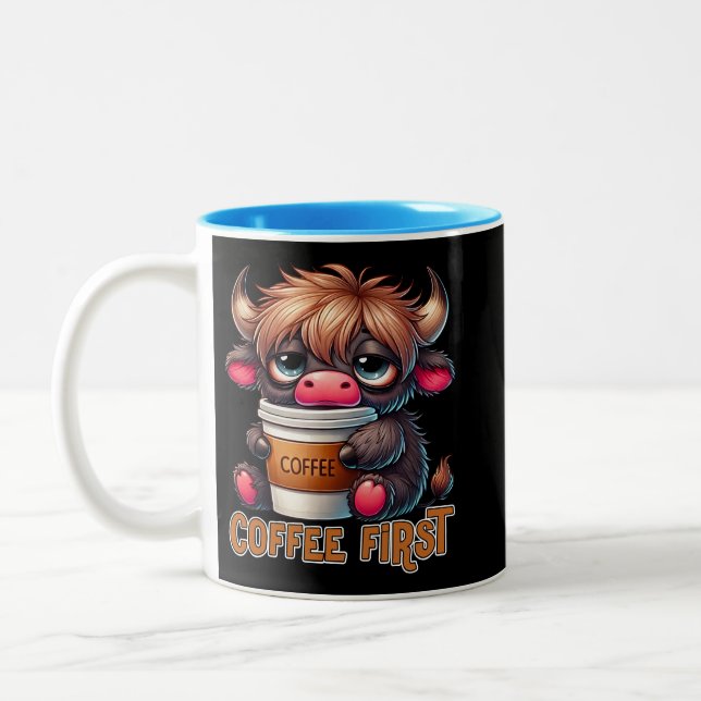 Taza Bicolor Café Primero  (Izquierda)