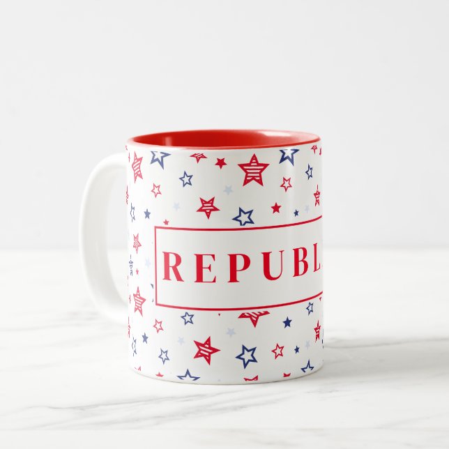 Taza Bicolor Café republicano Mug (Anverso izquierdo)