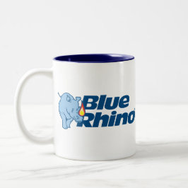 Taza Bicolor Café Rinoceronte Azul
