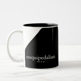 Taza Bicolor Café Sesquipedaliano