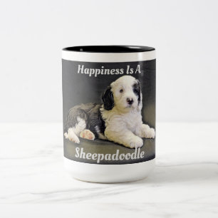Taza Bicolor Café Sheepadoodle