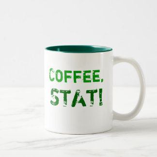 Taza Bicolor ¡Café, STAT!