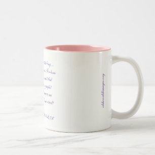 Taza Bicolor Café/taza de té "El coraje de la reina Ester"