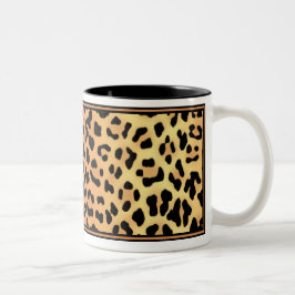 Taza Bicolor Café/taza de té/taza de cacao de leopardo