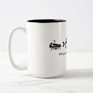 Taza Bicolor Café Terapista Físico Mug
