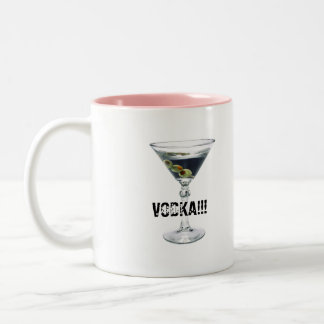 Taza Bicolor ¿café, vodka, CAFÉ? ¡, VODKA!!!