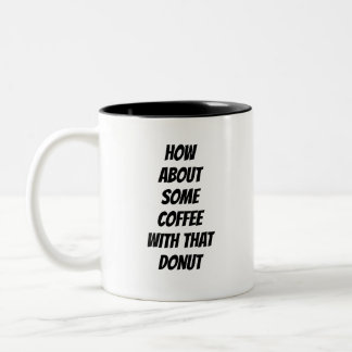 Taza Bicolor Café y Donas