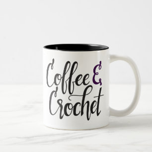 Taza Bicolor Café y ganchillo