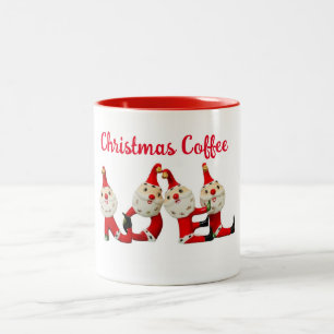 Taza Bicolor Café y Navidades animan a NOEL Santa Mug Retro