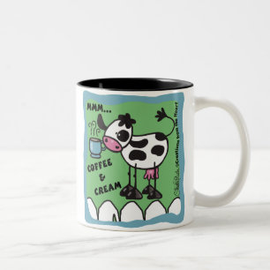 Taza Bicolor Café y vaca crema
