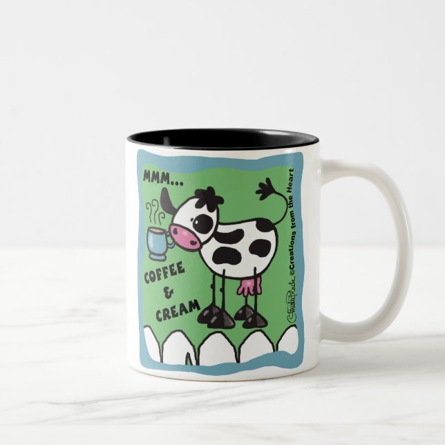 Taza Bicolor Café y vaca crema (Derecha)