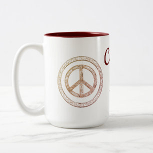 Taza Bicolor Caffeine Elegance: Elegante café Sip Mug
