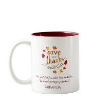 Caída de las hojas de acuarela dar gracias Monogra