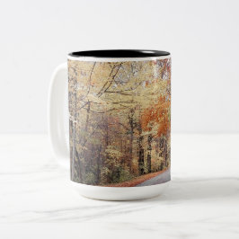Taza Bicolor Caída En Puro Michigan Cómodo