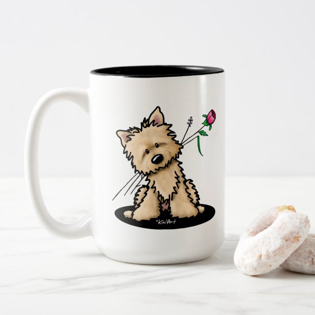 Taza Bicolor Cairn Terrier (Con donut)