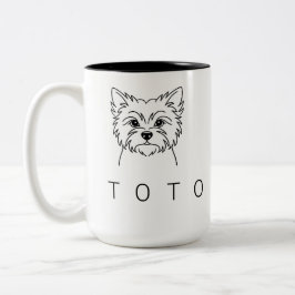 Taza Bicolor Cairn Terrier | Heritage Personalized 15oz Mug