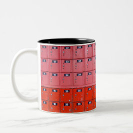 Taza Bicolor Cajas postales rojas