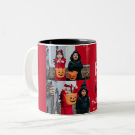 Taza Bicolor Calabaza boo jack-o-lantern feliz Halloween 2 Foto