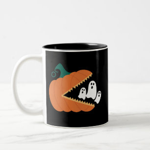 Taza Bicolor Calabaza de Halloween Fantasmas Divertidos Muchach