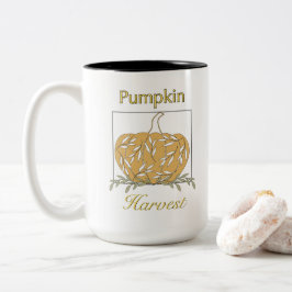 Taza Bicolor Calabaza En Luz - Cosecha De Calabaza