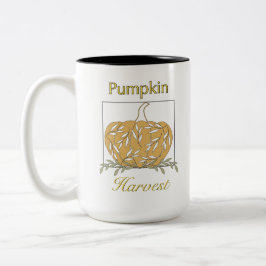 Taza Bicolor Calabaza En Luz - Cosecha De Calabaza